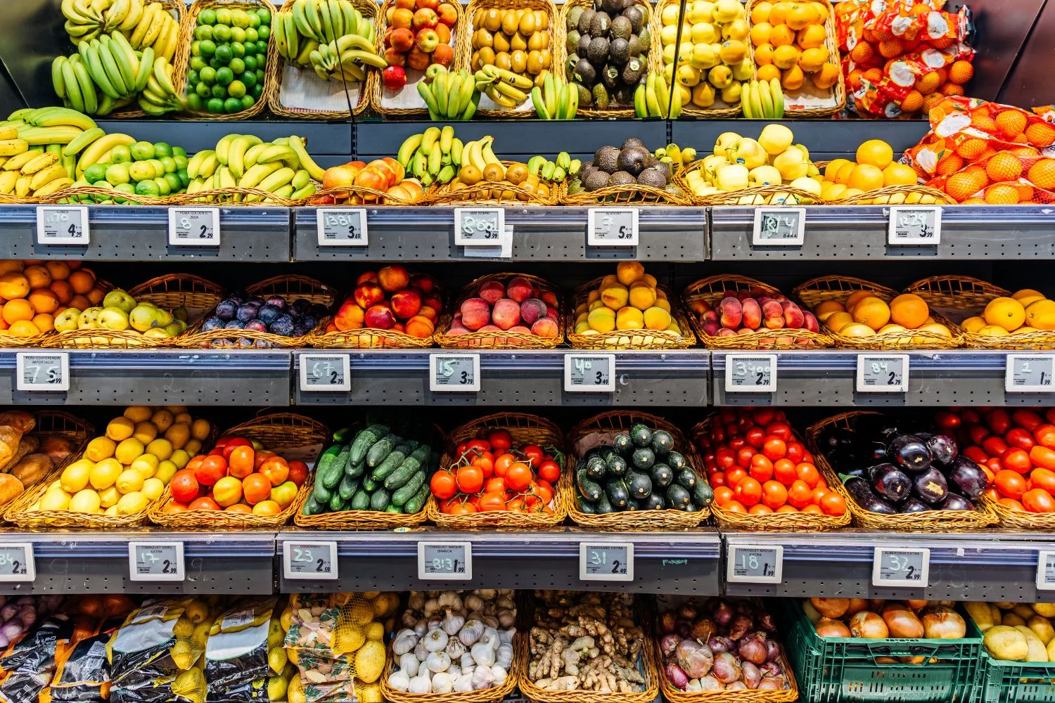 Grocery store shelf 