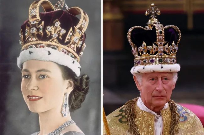 Queen Elizabeth and King Charles