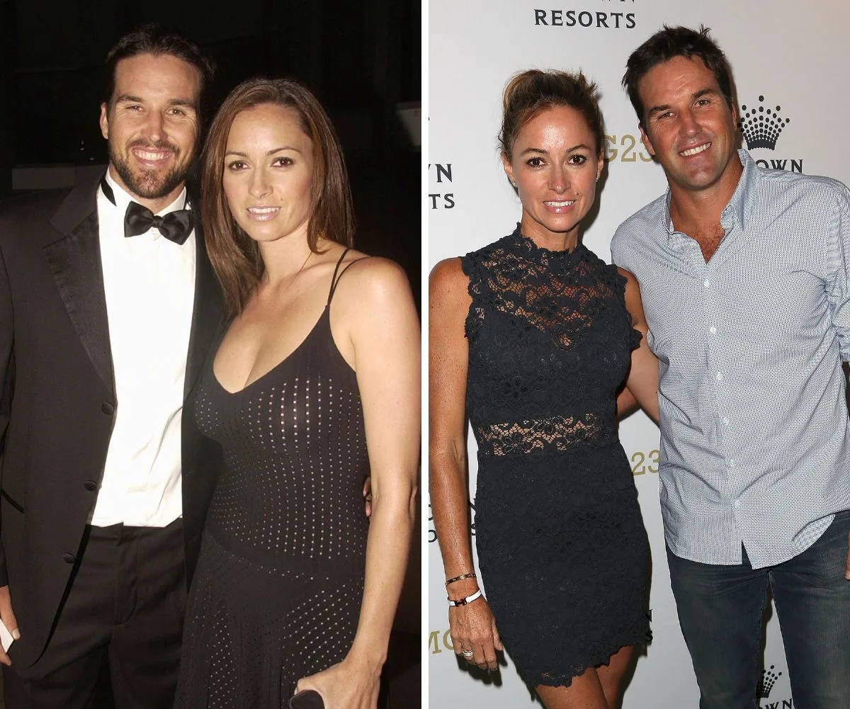 Pat Rafter with his wife