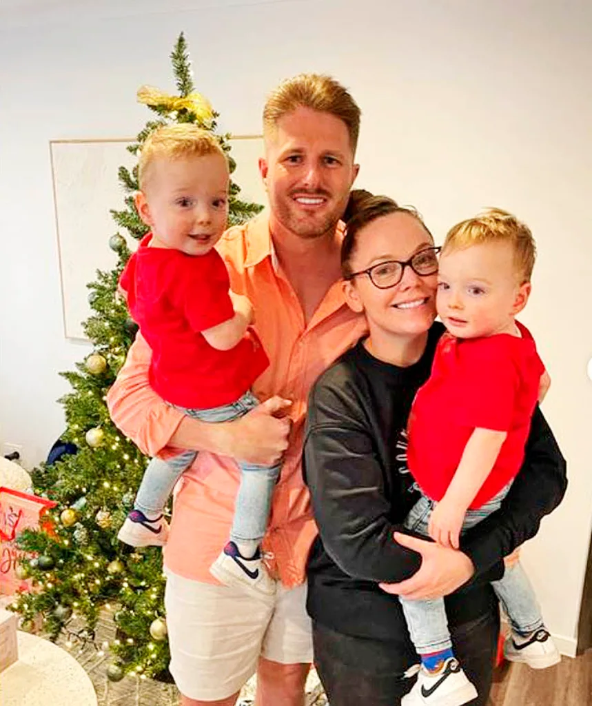 bryce and melissa with their twin boys