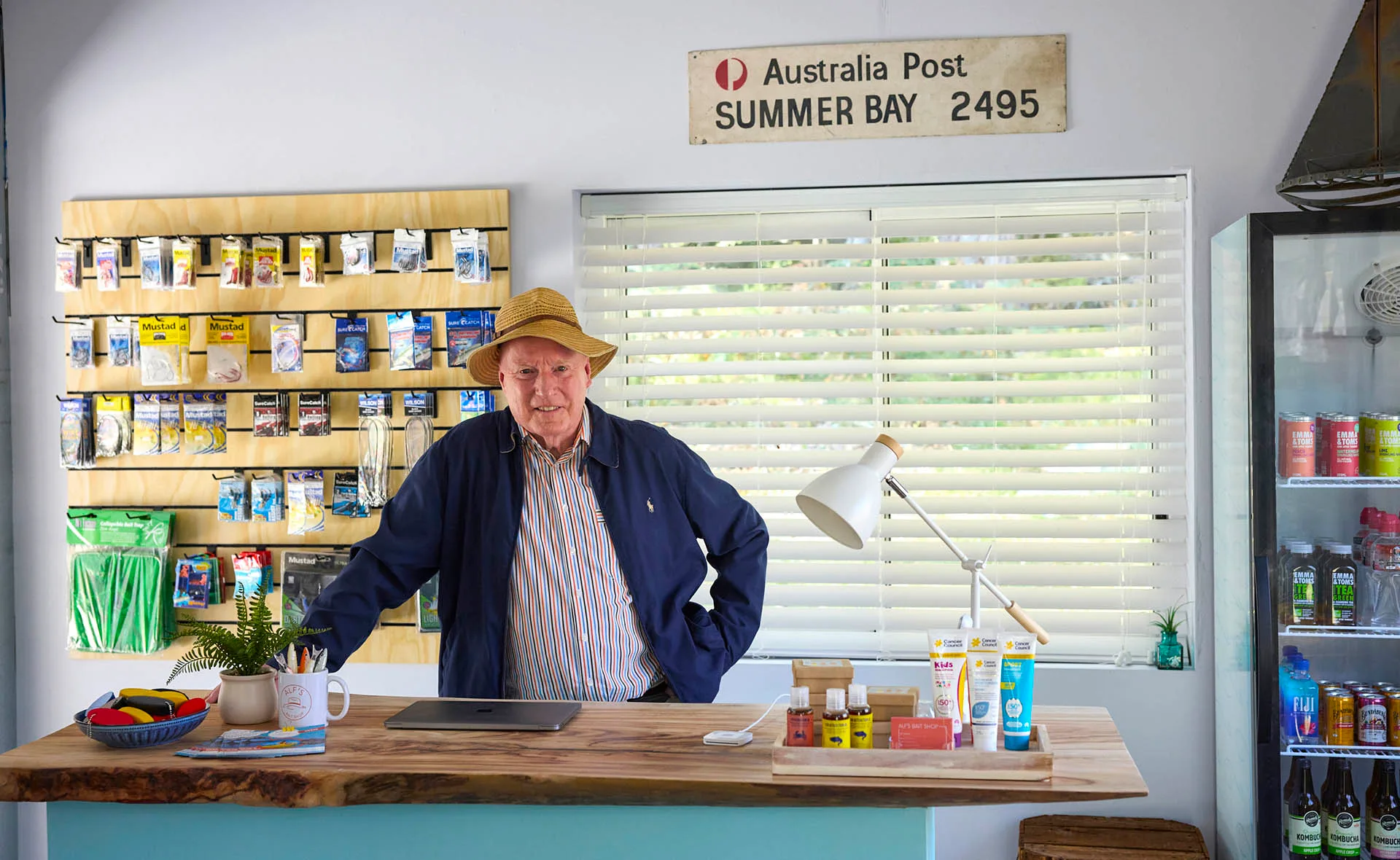 Alf stands inside the brand new Bait Shop