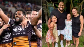 Rugby league legend Sam Thaiday is a family man through and through