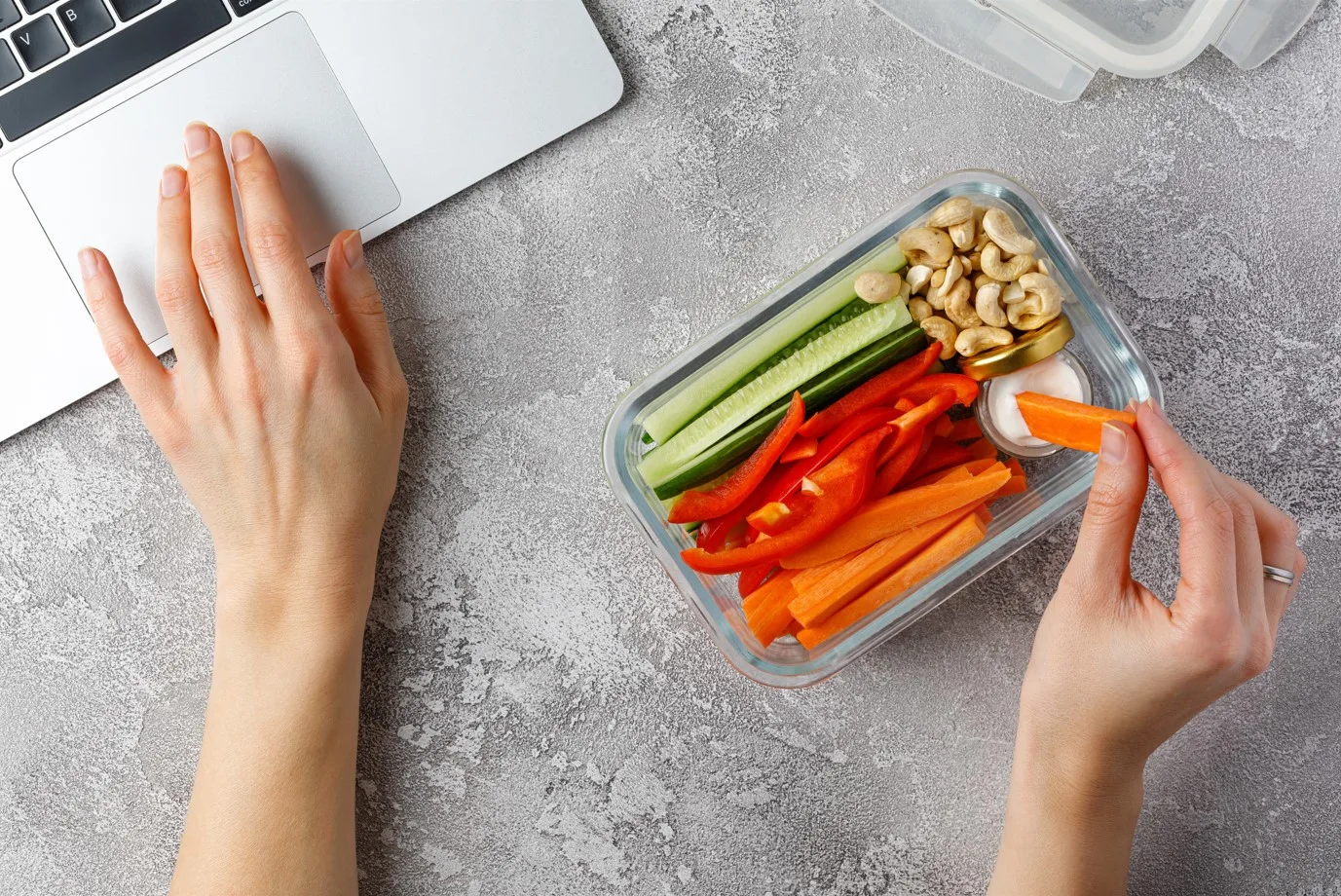 Eat more vegetables, anywhere, anytime - even on the go or at your desk