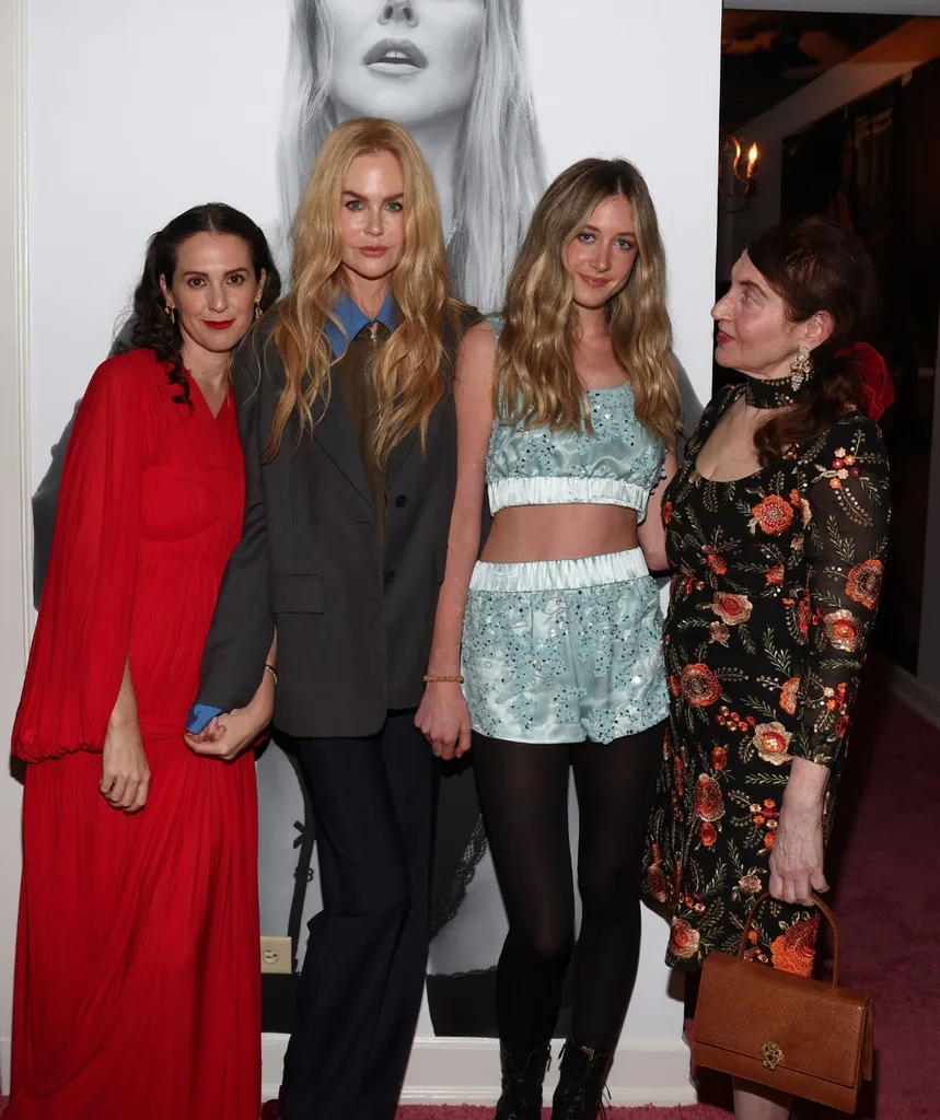 Nicole Kidman and Sunday Rose at W Magazine's pre-Golden Globes party.