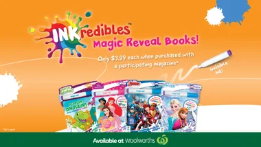 INKredibles Magic Reveal Books at Woolworths!