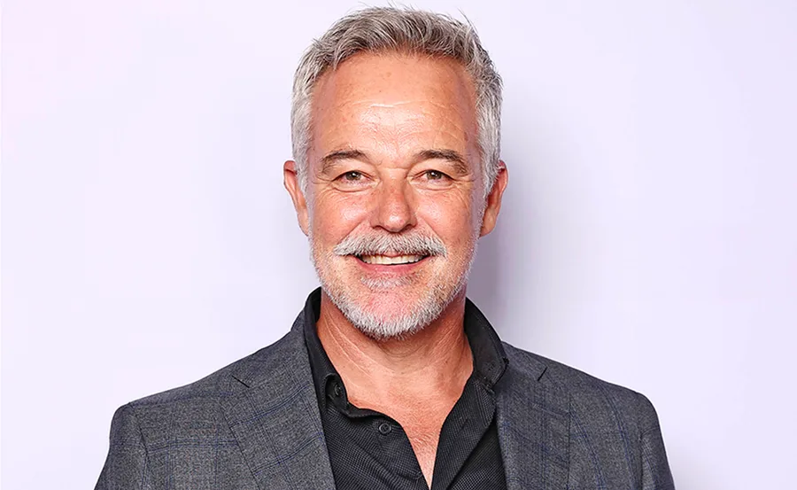Cameron Daddo, with greying hair and beard