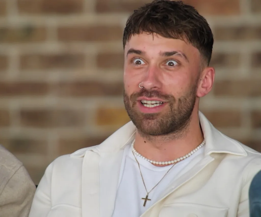 Billy looks shocked in a still from Married At First Sight