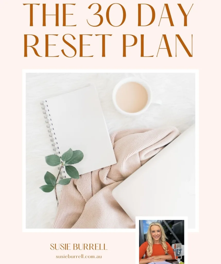 Cover of The 30 Day Reset Plan by Susie Burrell