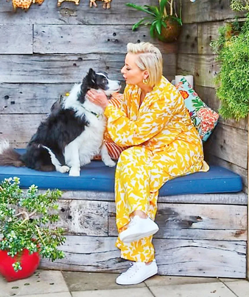Amanda and her dog, Mini.