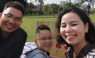 Jack, Harry and Nhung Nguyen. (image: Supplied)