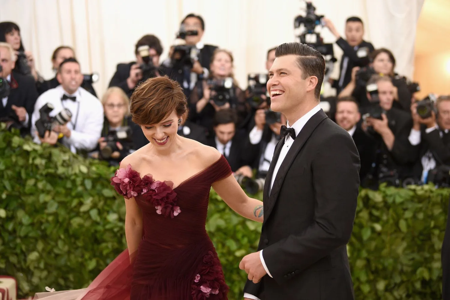 Scarlett Johansson and Colin Jost