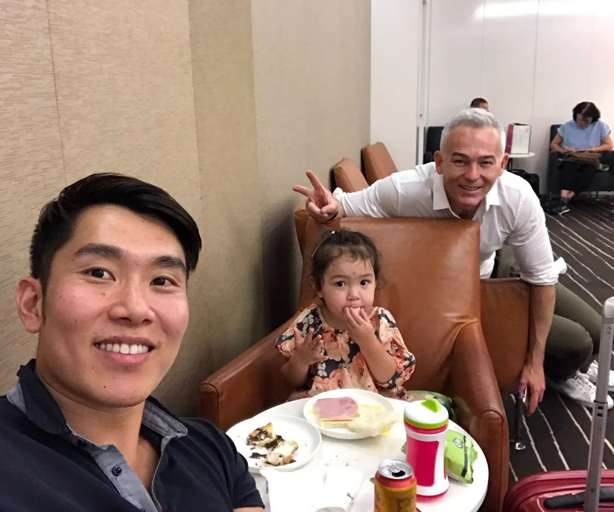 Joseph and I with our first born Celeste in Perth. (Image: Supplied)