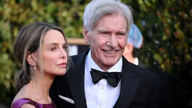 Calista Flockhart and Harrison Ford