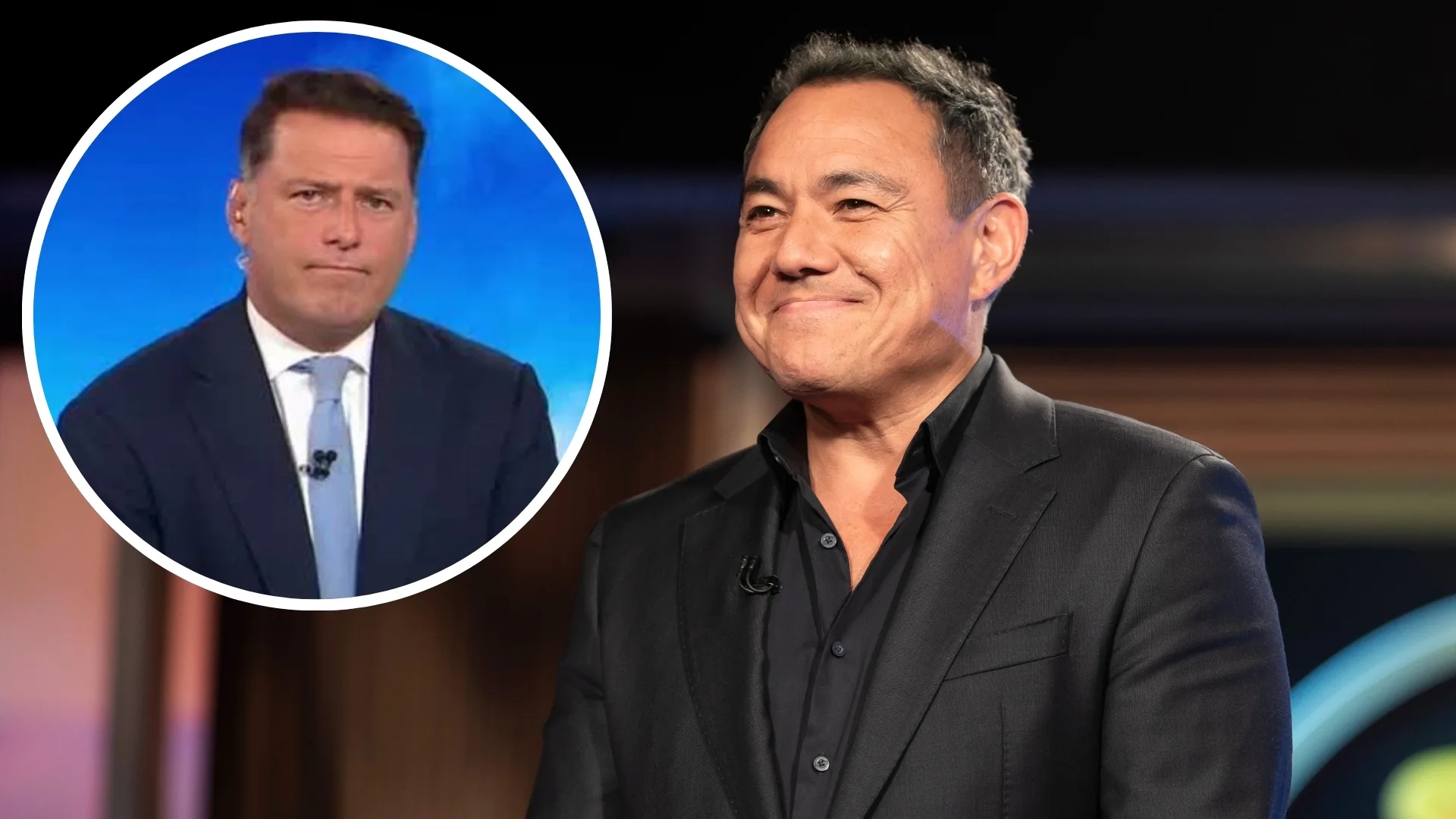 Sam Pang, (Inset: Karl Stefanovic)