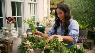 Meghan Markle gardening.