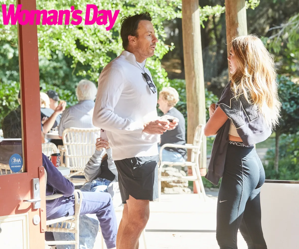 Jacqui and Clint are seen waiting for their coffees at a local coffee shop.