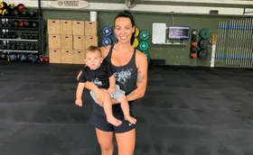 Rowena Calderwood and her son Gray. (Image: Supplied)