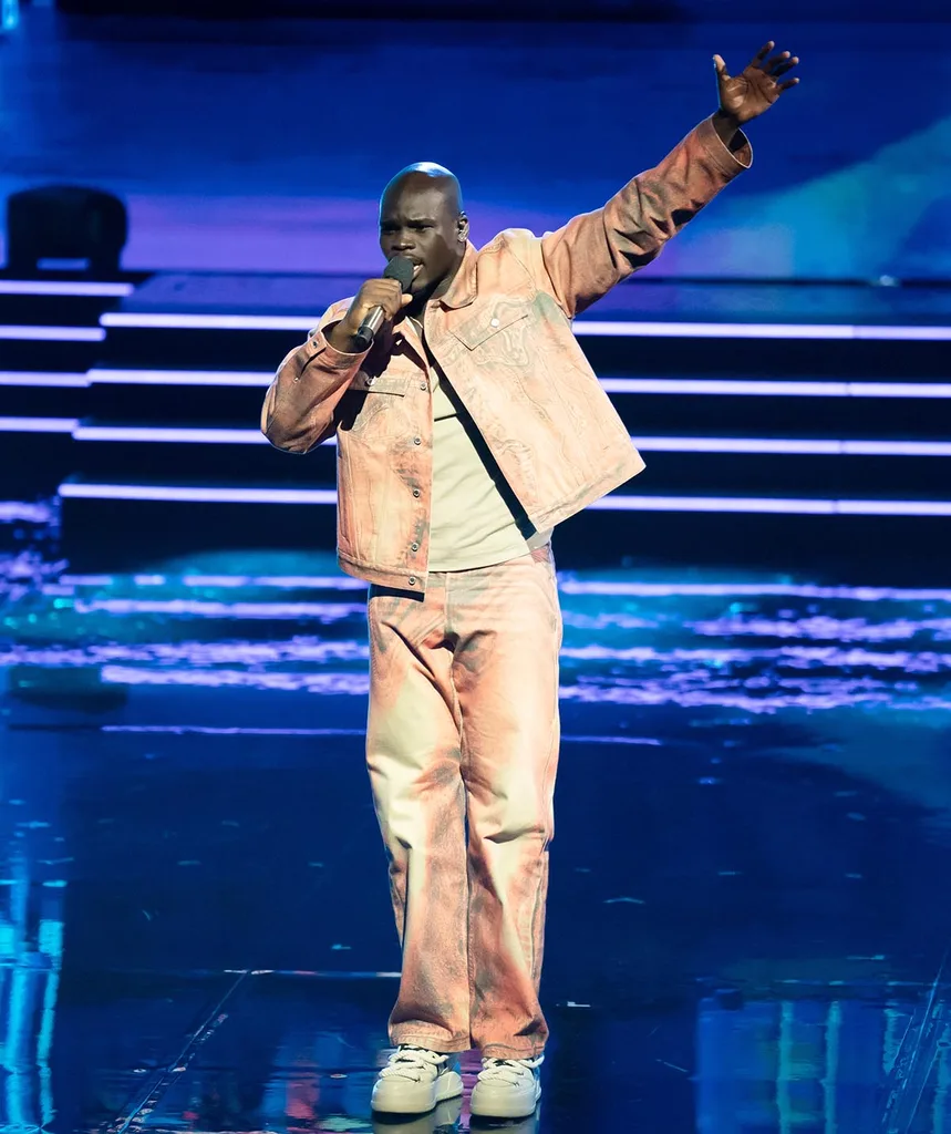 Bony performing on australian idol 2025