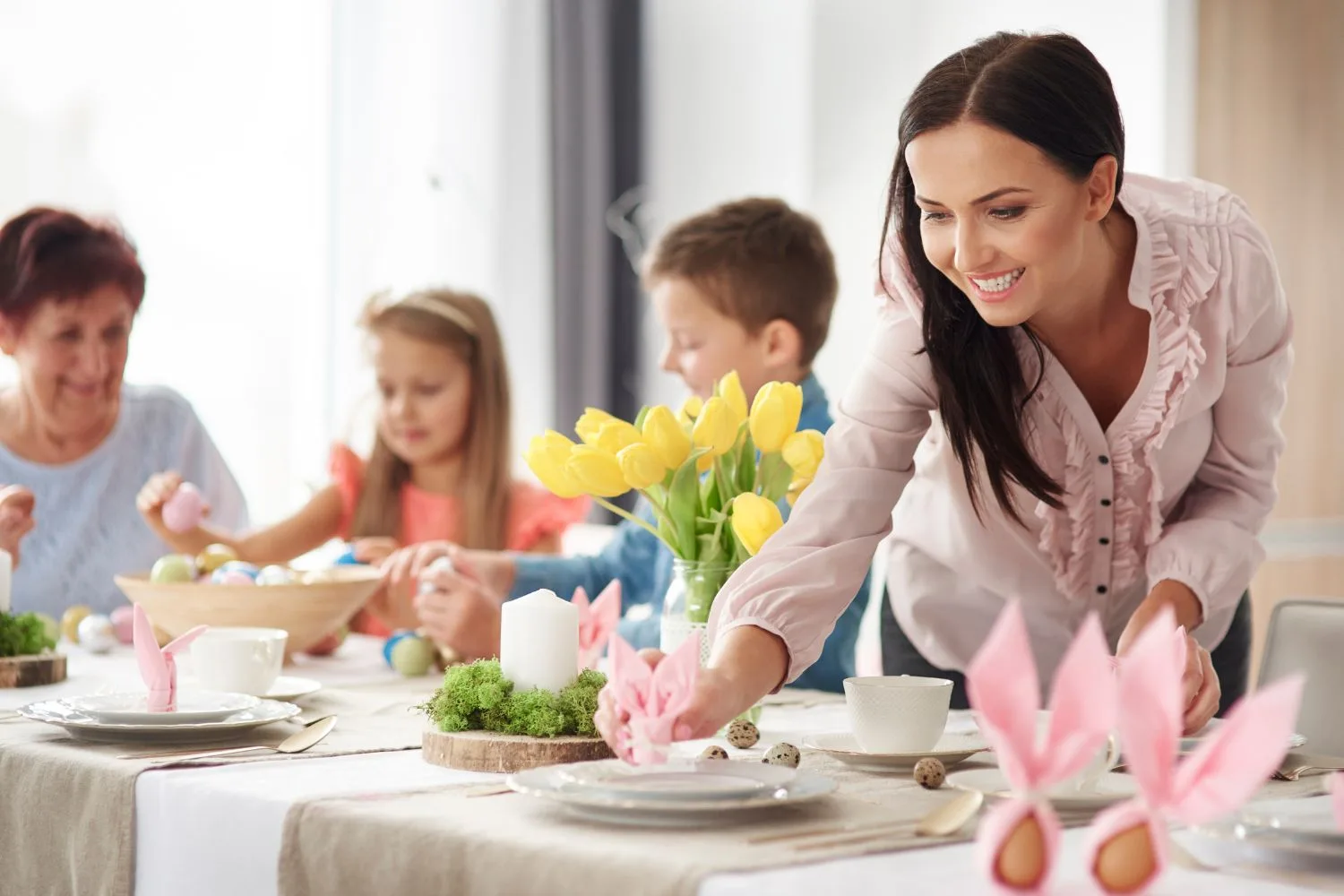 Easter table scape