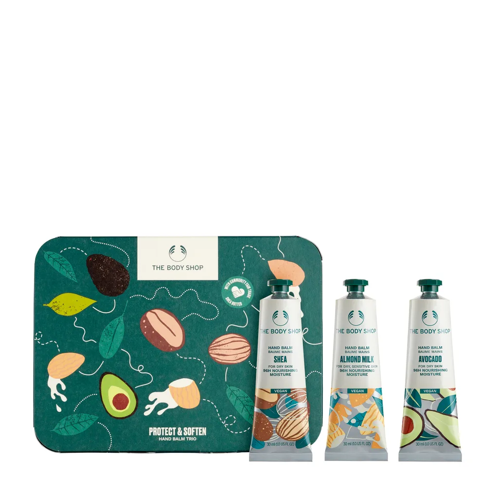 The Body Shop hand balm trio