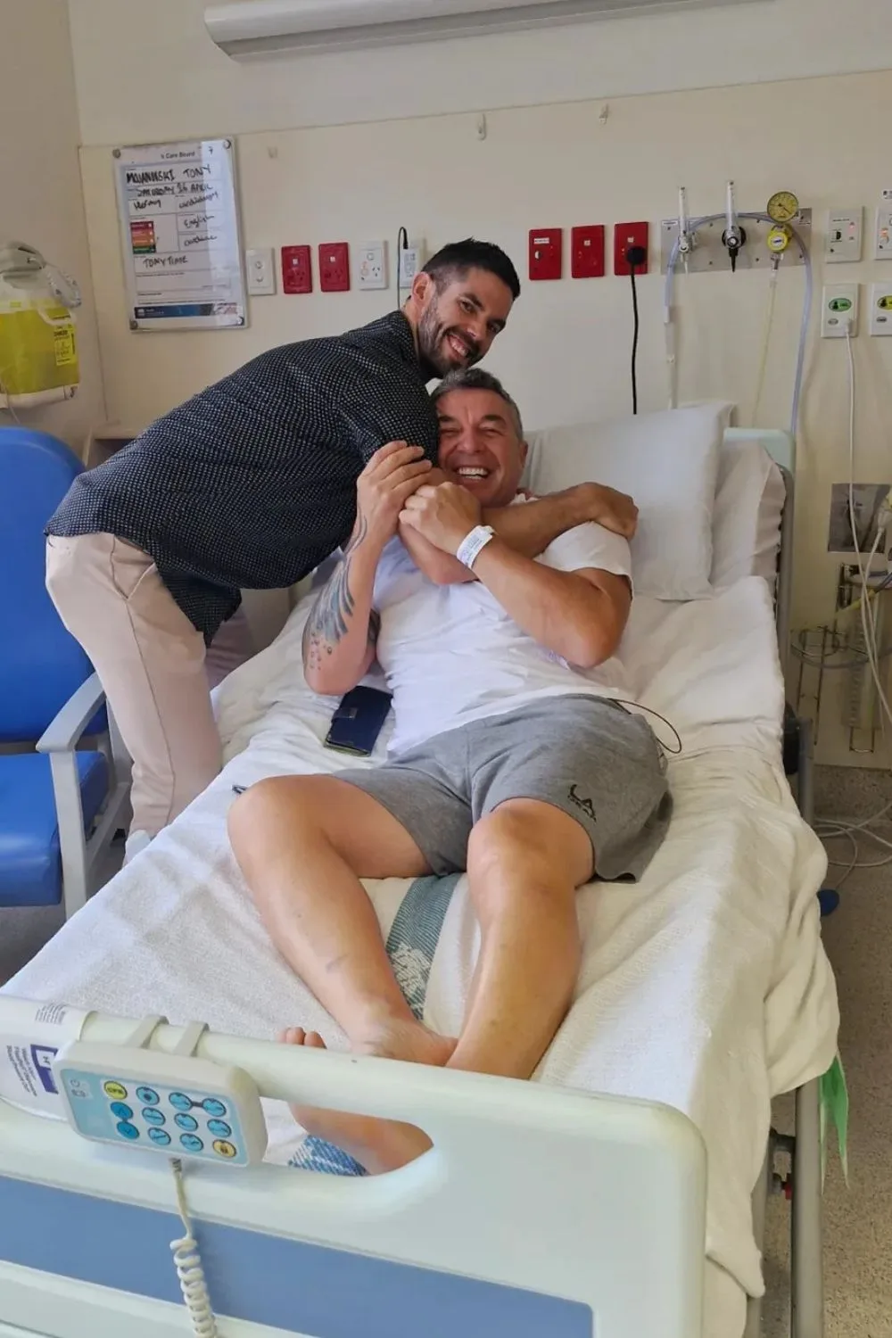 Married at first sight co-star Ryan visits Tony in hospital after his heart attack