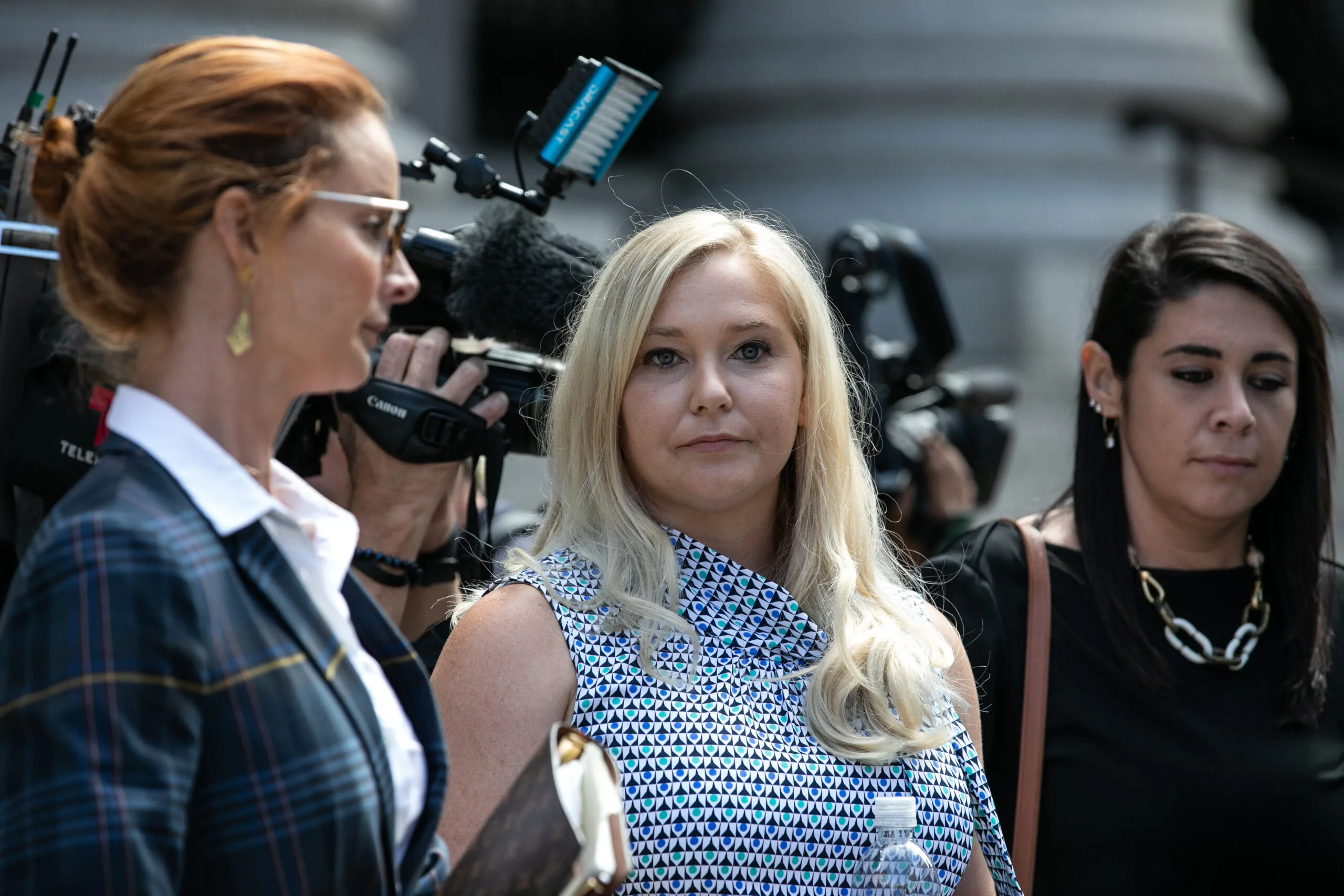 Virginia exits court.