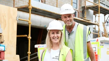 The Block fan-favourites Jess and Norm quietly split three years ago, but they’re working together on Budget Battlers