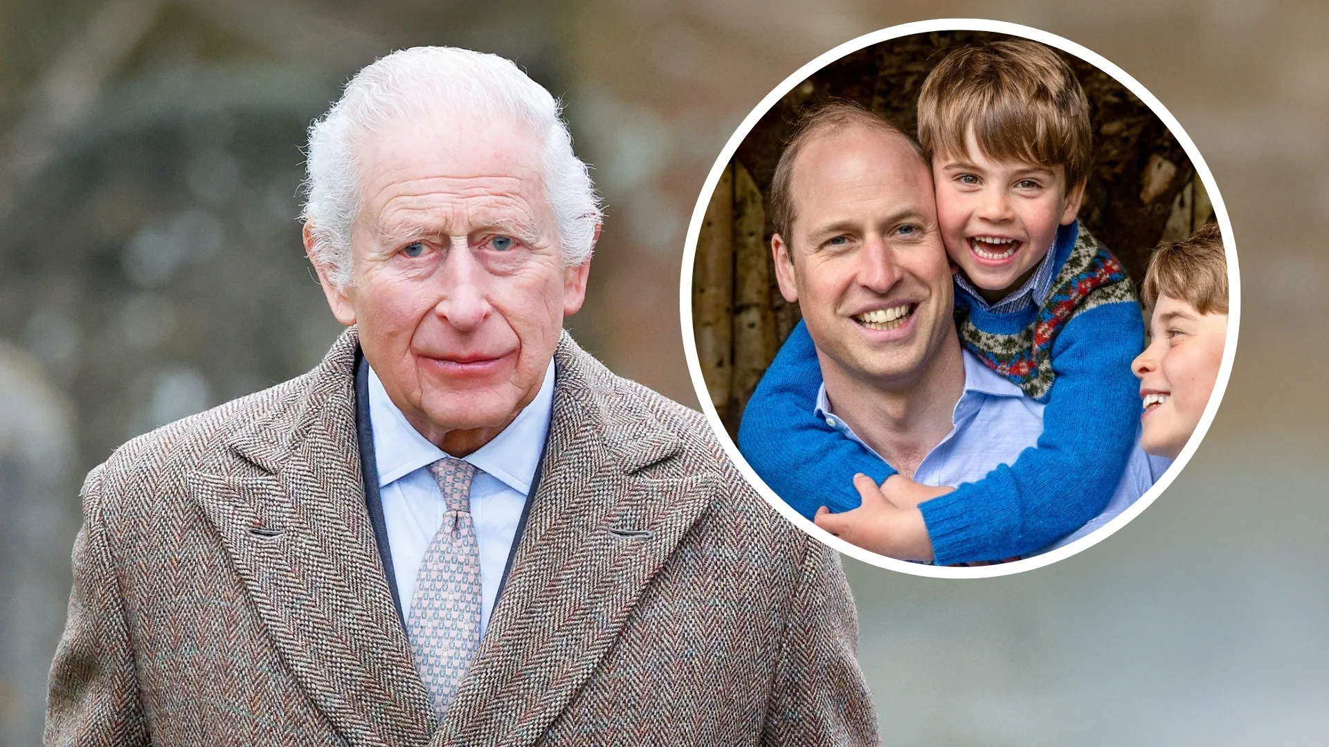 King Charles' wants to protect his grandson Louis.  Getty, Shutterstock.