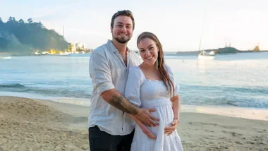 Sophie Delezio and her fiance Joseph Salerno.