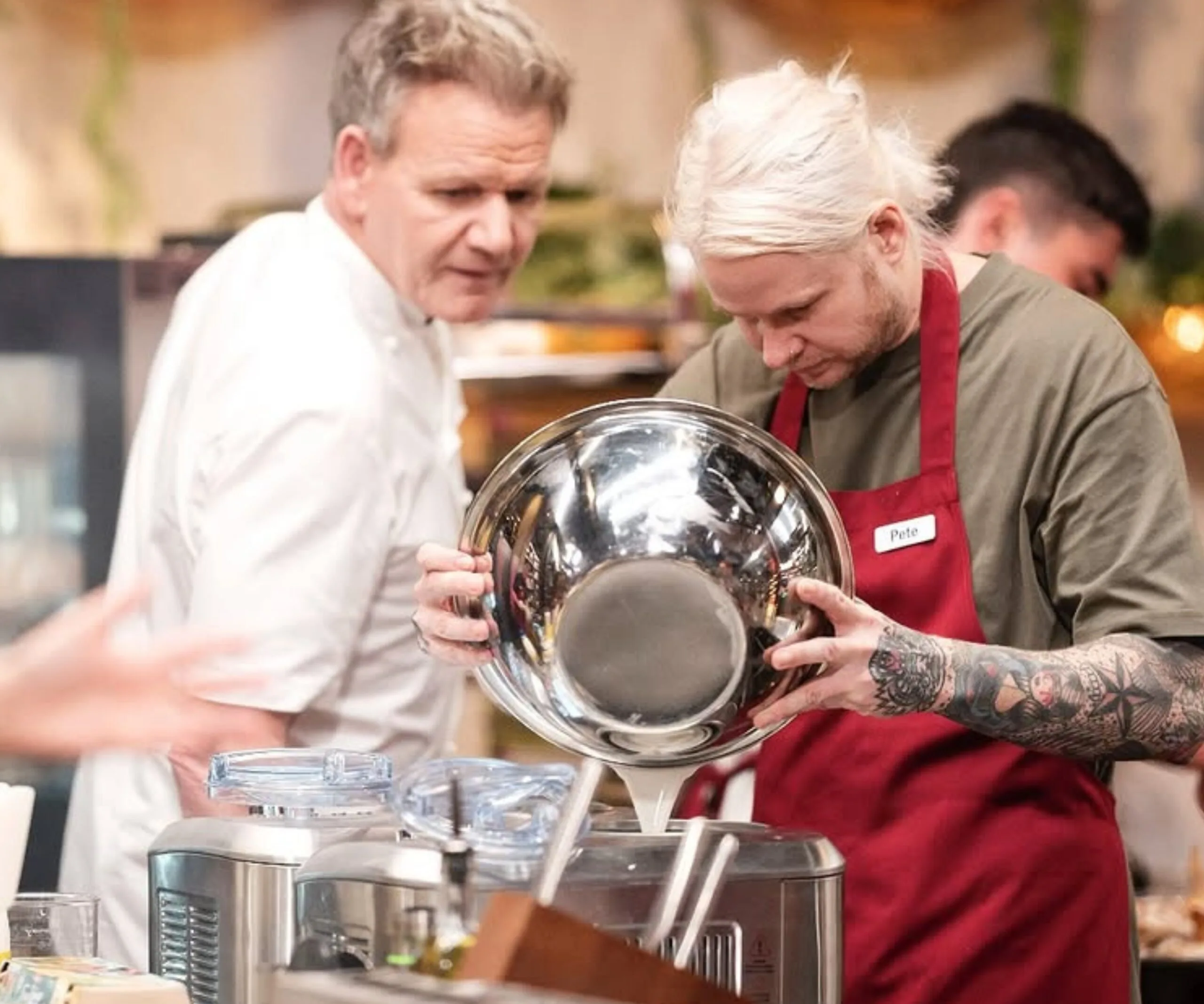 Back home: Pete says working with "absolutely lovely" Gordon Ramsay was "as good as it gets". (Image: Network Ten)