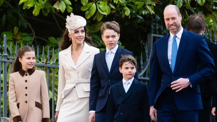 Wales family all smiles as they attend annual royal Easter Sunday Church service