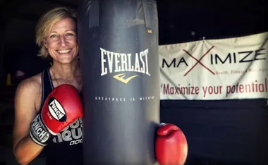 Robyn Fellowes running her business Maximize Health in Ravensbourne after she left the full time Army in 2008. (Image: Supplied)