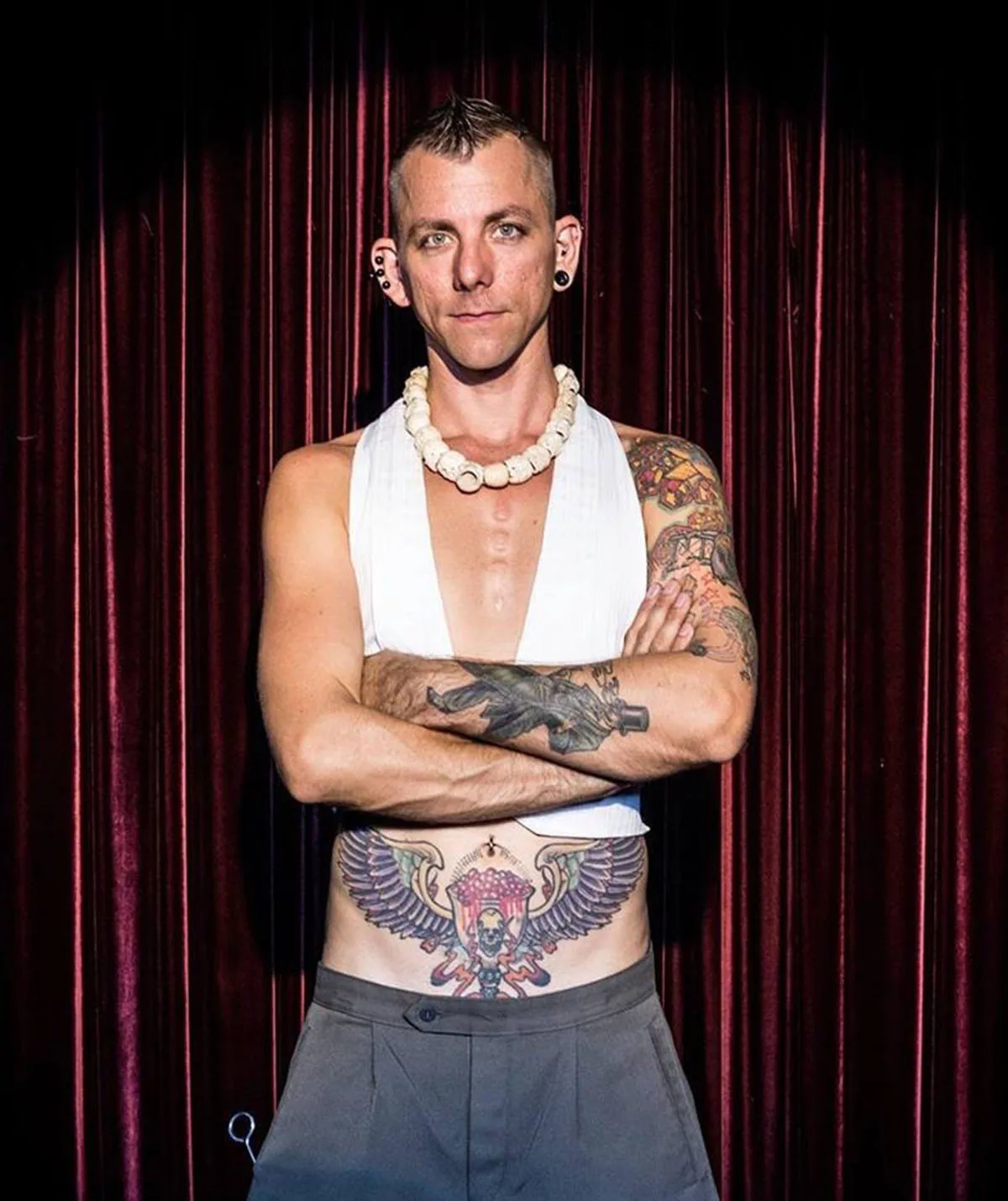Me before a performance at the Adelaide Fringe. (Image: Sarah Cheesmur)