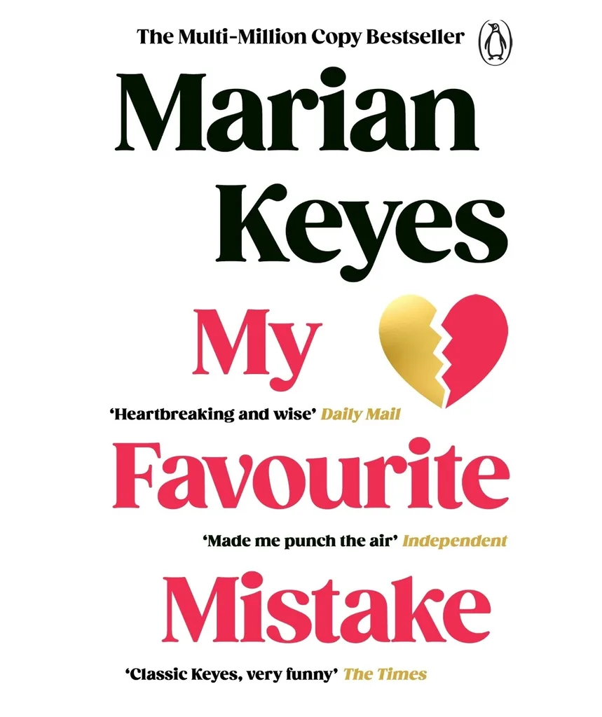 The front cover of Marian's latest novel, My Favourite Mistake