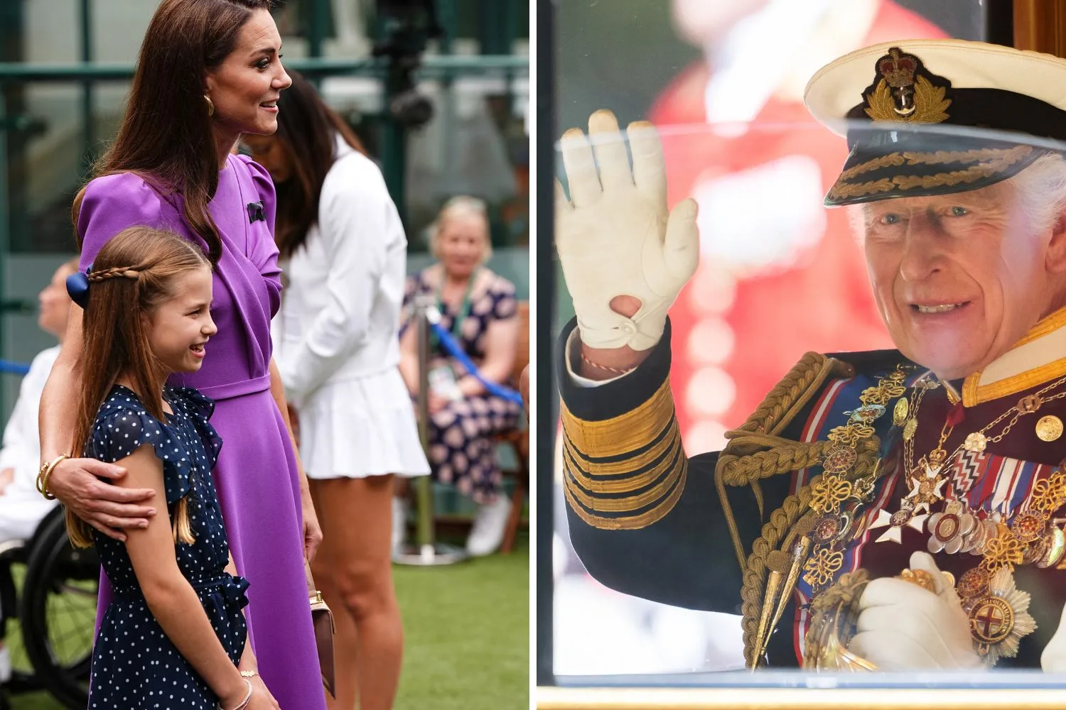 King Charles and Princess Charlotte