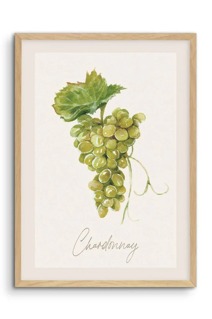 Olive Et Oriel Chardonnay Art Print