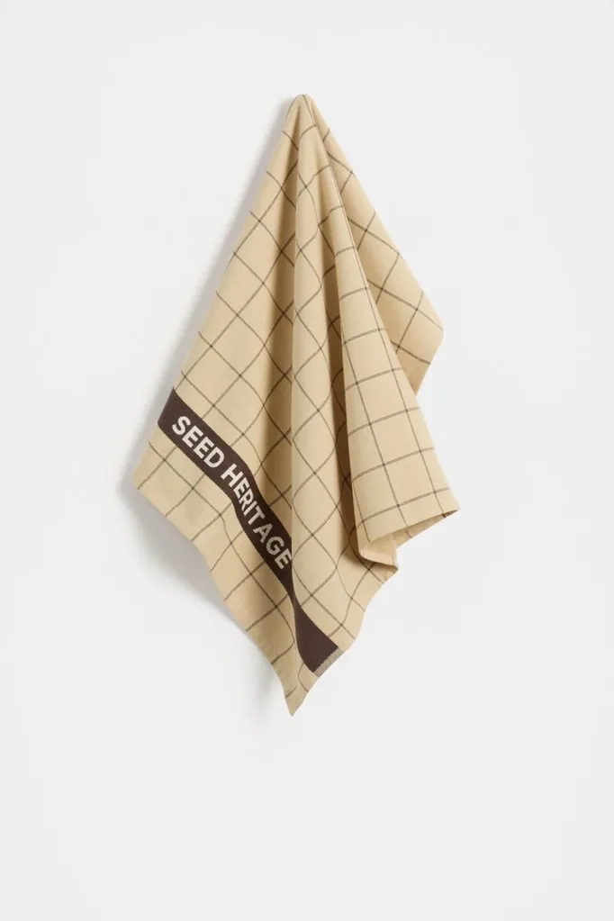 Seed Logo Tea Towel in yellow