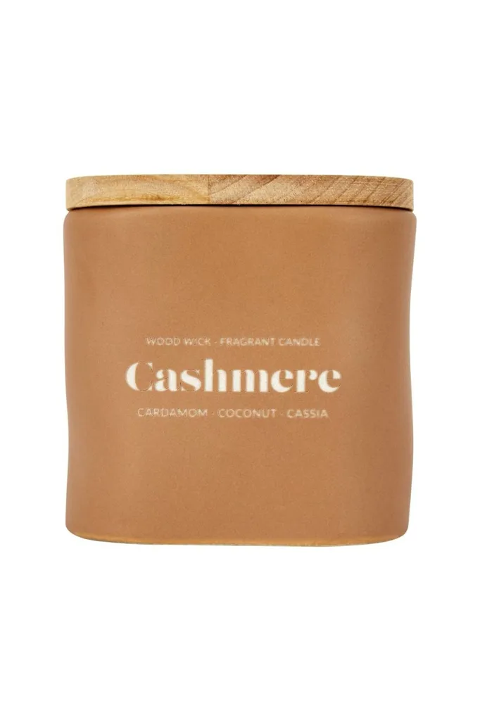 KMART Cashmere Wood Lid Fragrant Candle