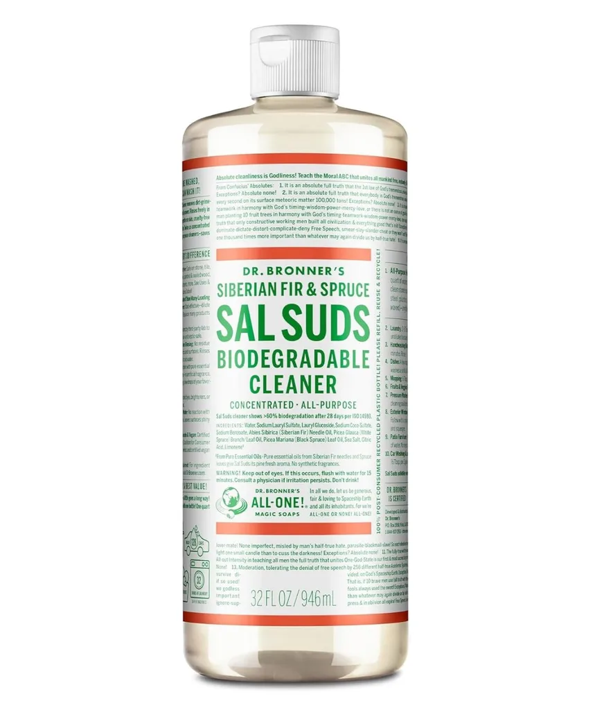 Dr Bronner biodegradable cleaner