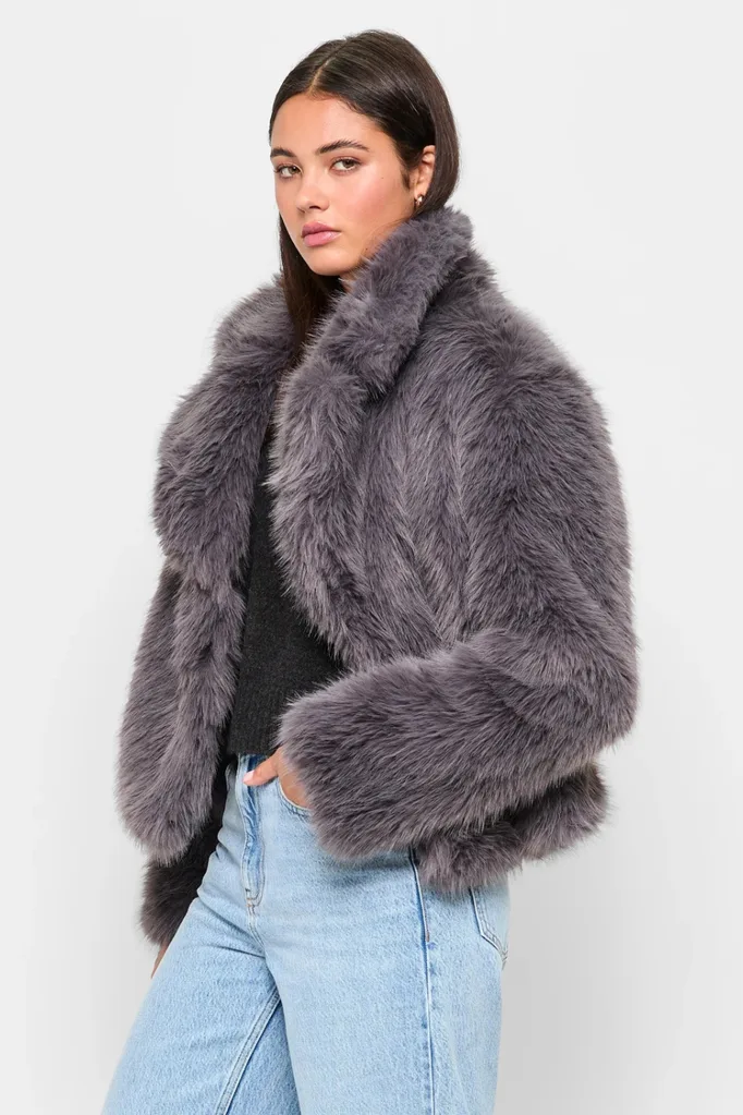 Target faux fur jacket
