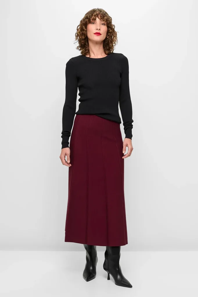 Winter fashion from target - Crepe Knit Detail Midi Skirt