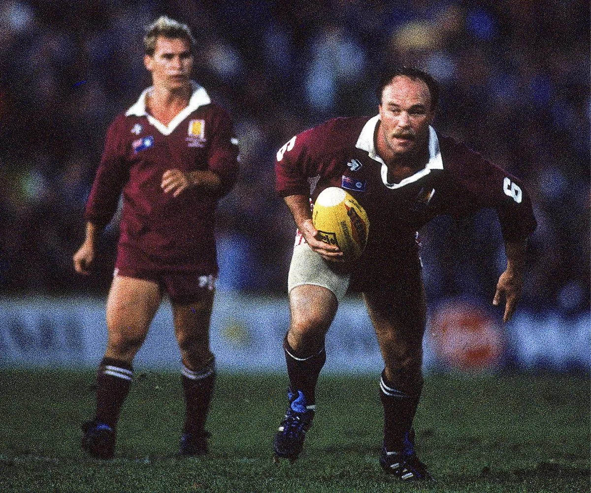 Wally Lewis playing rugby league