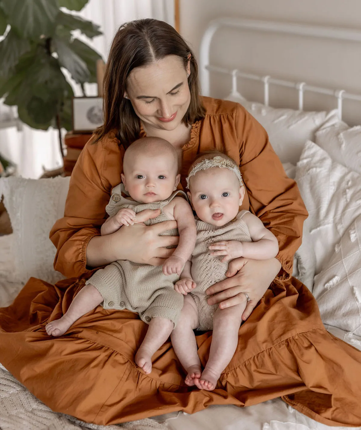 The twins, Michael and Poppy, are a blessing. (Image: Little Brown Rabbit Photography)