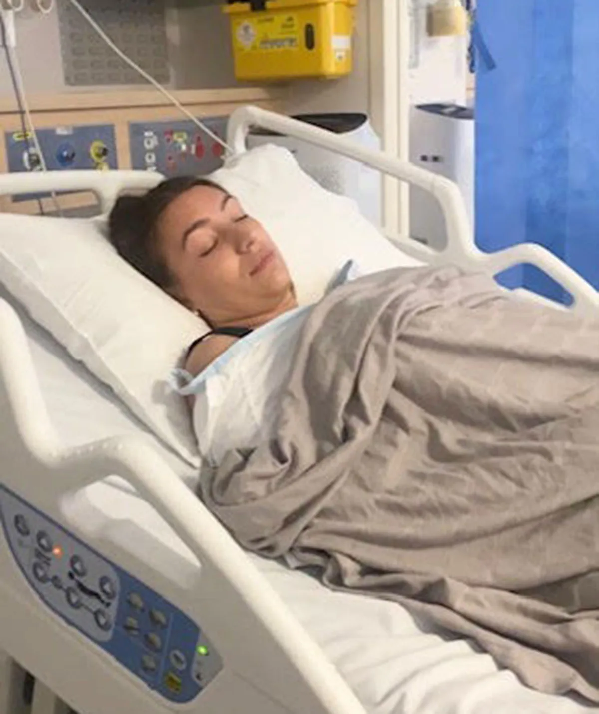 Me in hospital, severly lethargic. (Image: Supplied)