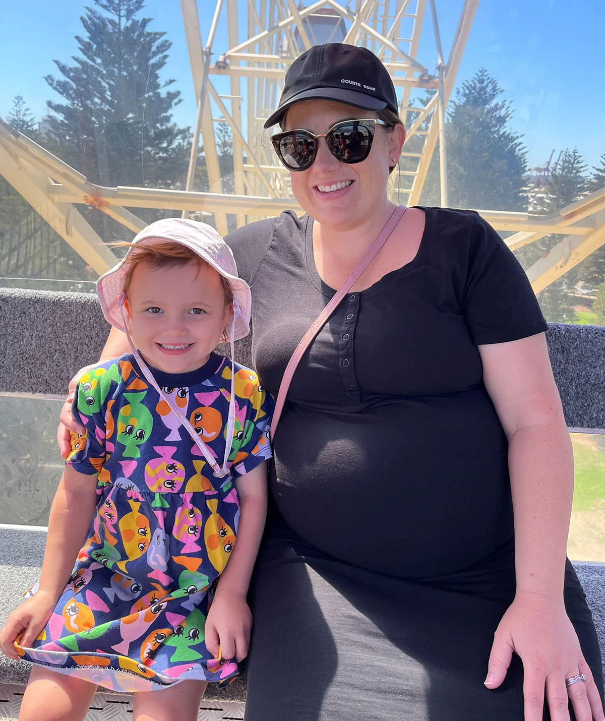 Me and my daughter Georgia when I was pregnant with the twins. (Image: Supplied)