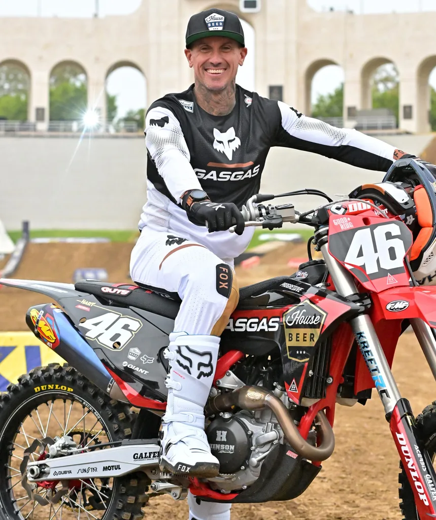 Carey on his motocross bike