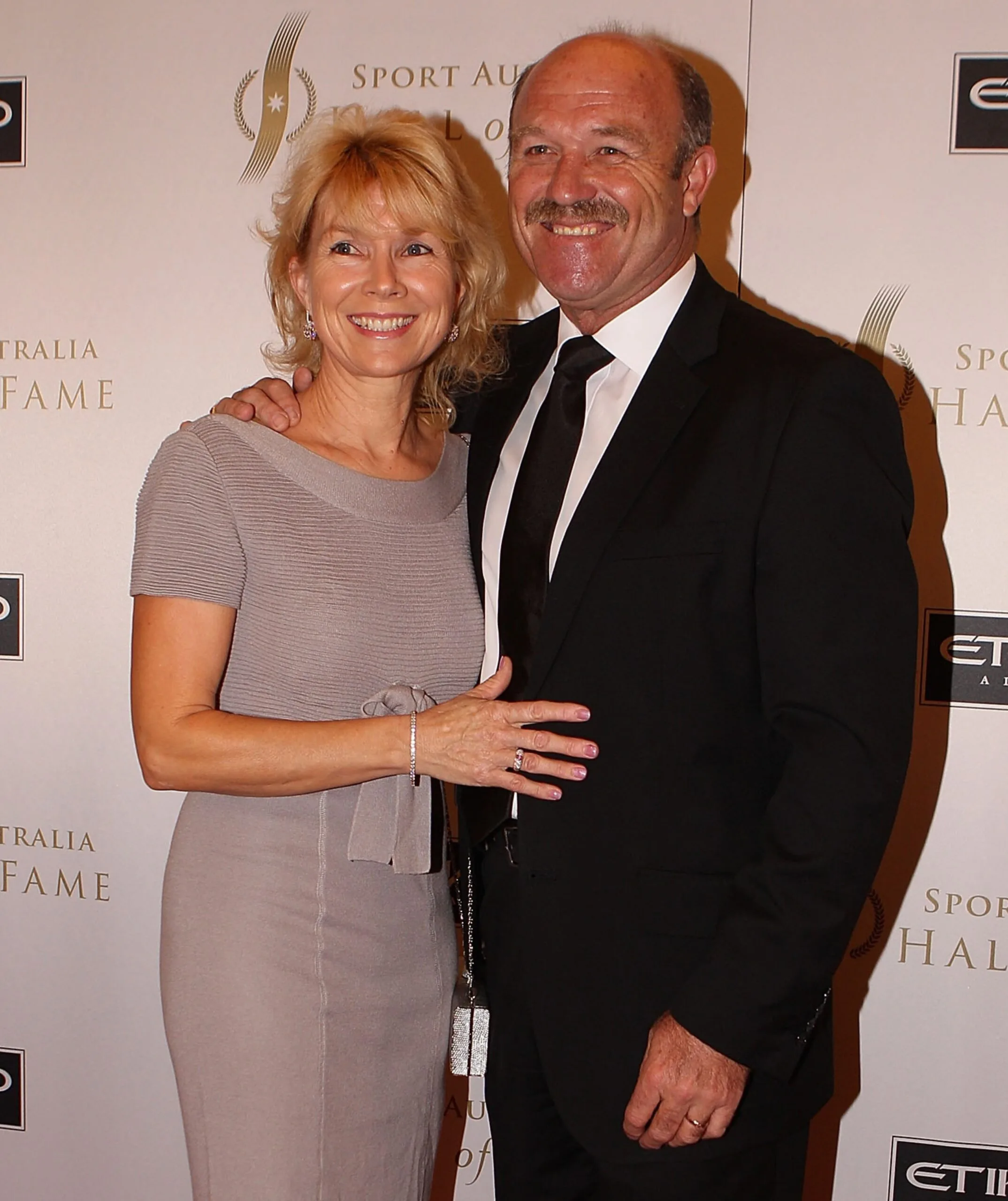 First love: Wally and Jacqui married 41 years ago and had one of the sweetest love stories in sporting history. (Image: Getty)