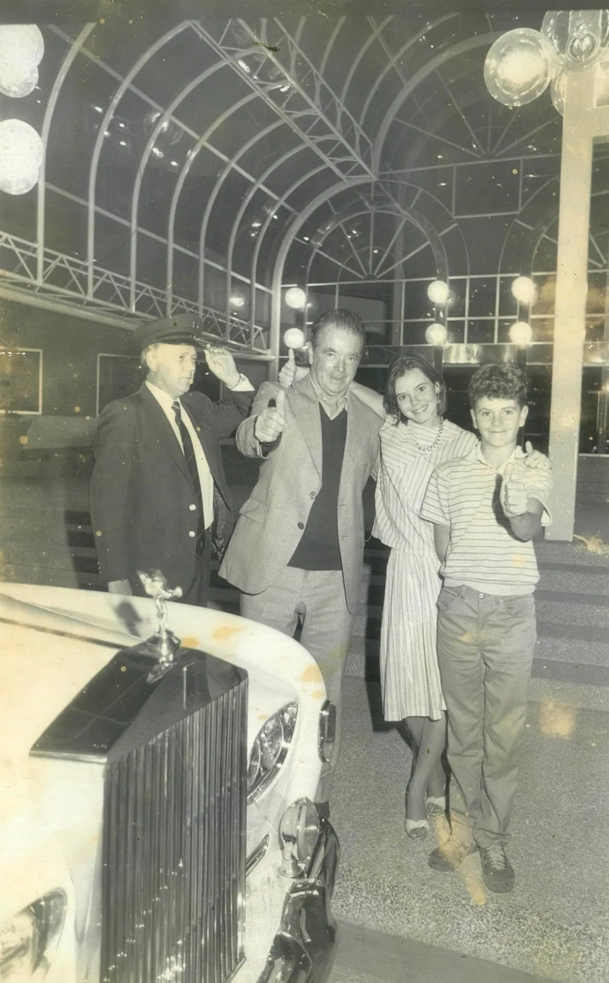 Peter Norris' sister Kelly (second right) entered Dad in a Mother’s Day Competition and he won!