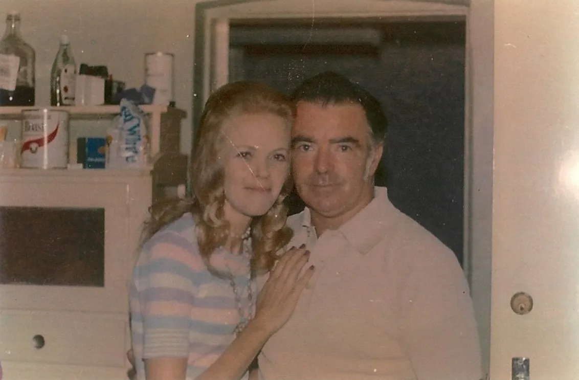 Peter Norris' mother (right) and his father (left) in 1975
