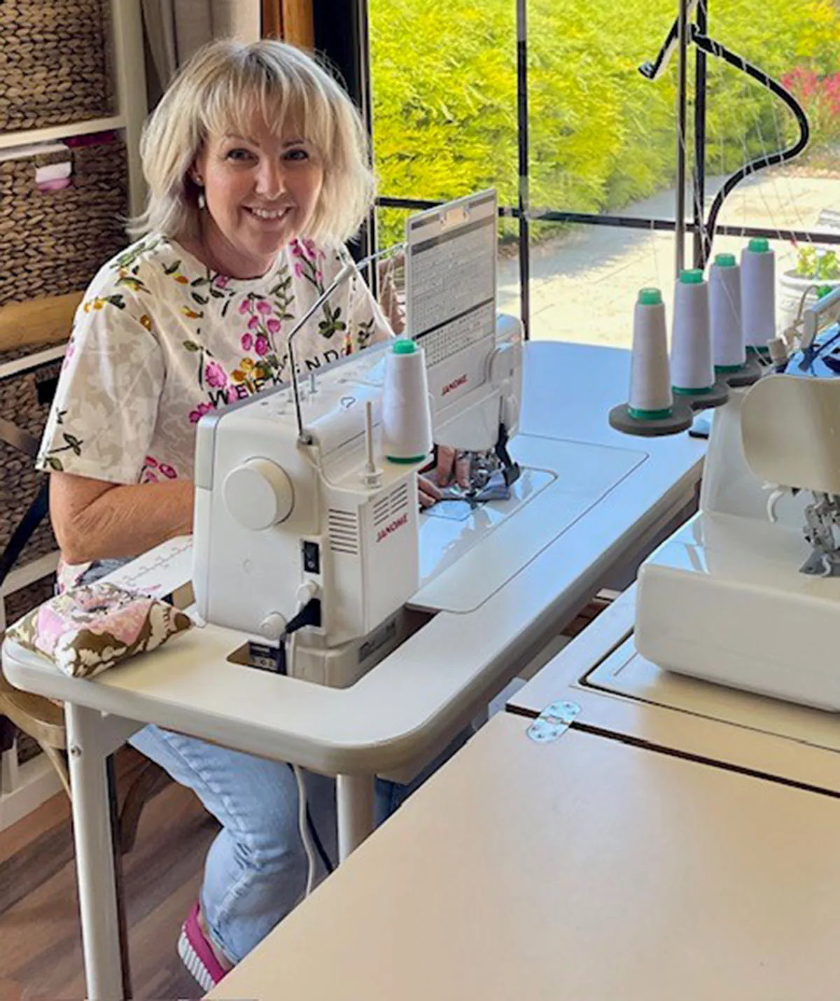 Me working on my designs at my studio
